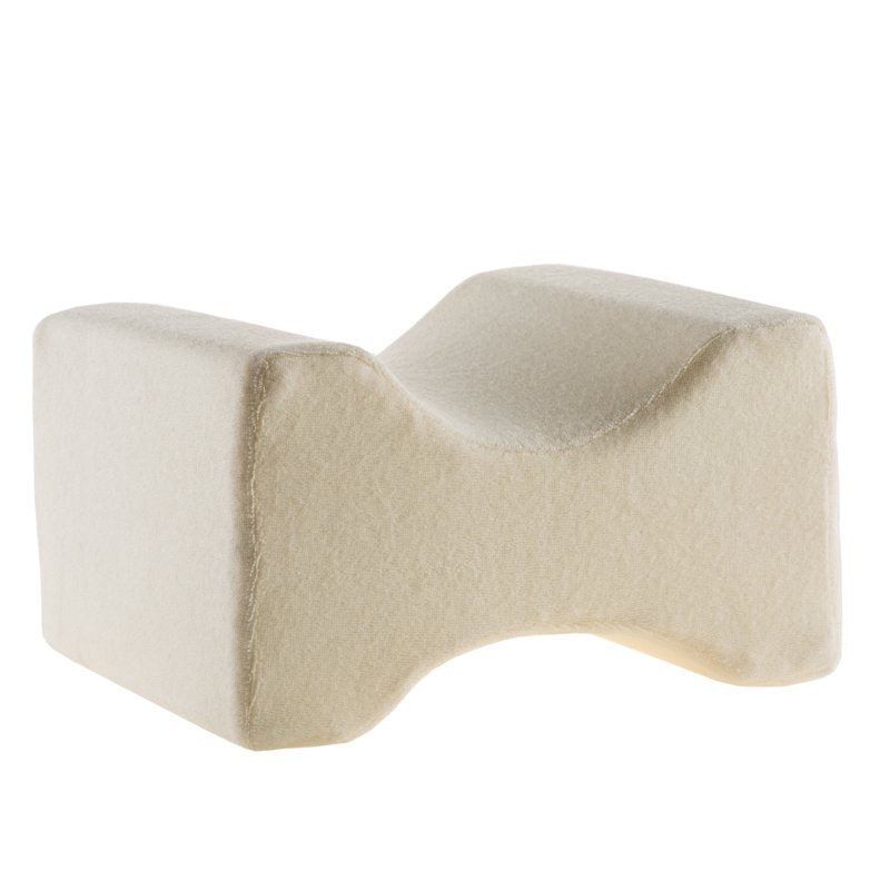 Knee Pillow for Side Sleepers - Memory Foam Leg Support for Back Pain Relief