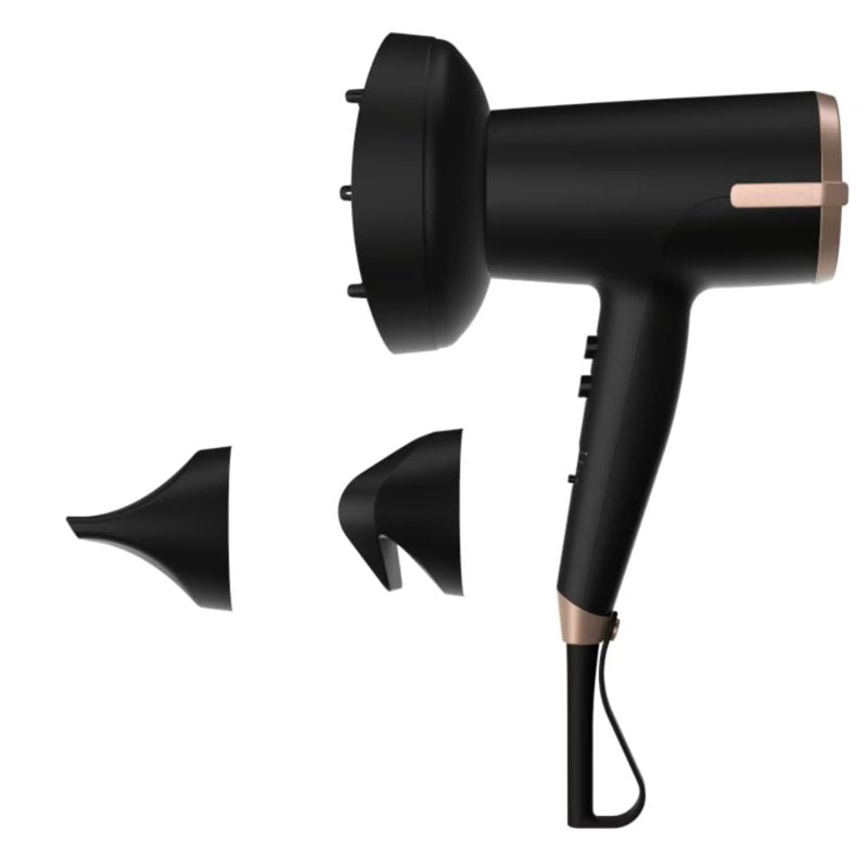 Ionic Hair Dryer with Diffuser & Flyaway Tamer - Black