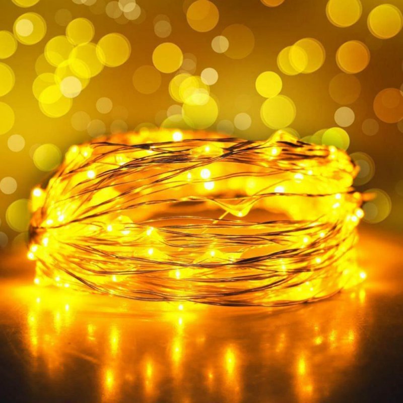 Remote Control Fairy String Lights - Waterproof 16' Warm White LED for Indoor Outdoor Decor
