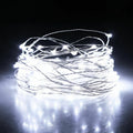 Waterproof LED Fairy String Lights with Remote Control - 65' Cold White, 200 LEDs, USB Operated for Indoor & Outdoor Decor