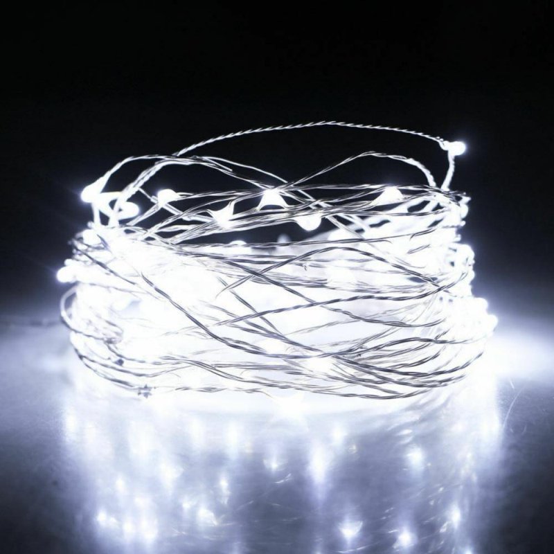 Waterproof LED Fairy String Lights with Remote Control - 65' Cold White, 200 LEDs, USB Operated for Indoor & Outdoor Decor