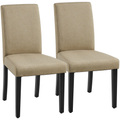 Modern Upholstered Dining Chairs Set of 2 - Khaki