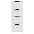 Renwick Wooden Bathroom Storage Cabinet with 4 Drawers - White - Variation