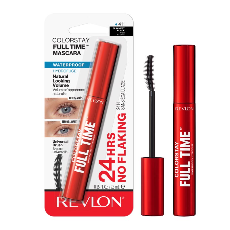 Volumizing Waterproof Mascara, 24-Hour Long-Wear Buildable Lash Volume