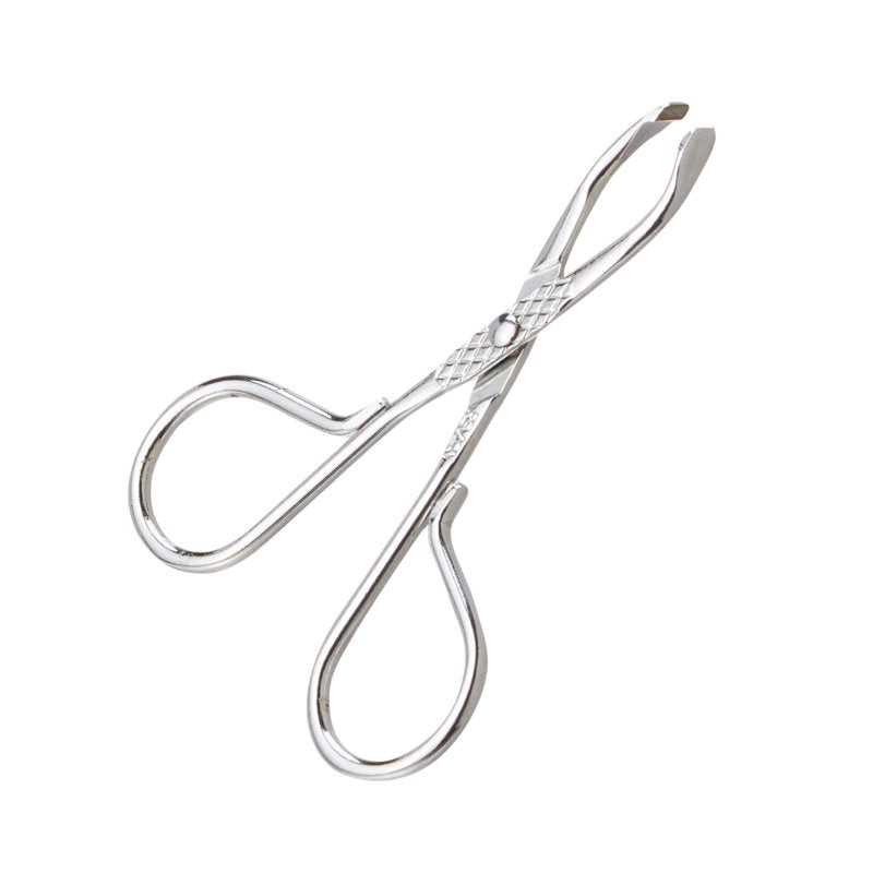 Stainless Steel Slanted Tip Tweezer with Scissor Handle
