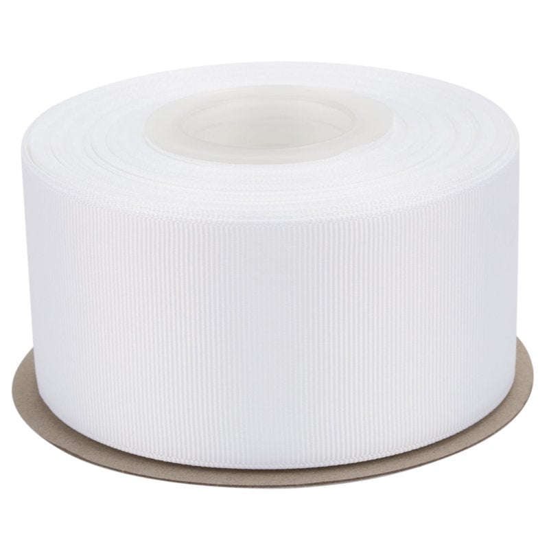 Grosgrain Ribbon 2 Inch x 25 Yards - White Premium Craft Ribbon for Hair Bows & Gift Wrapping - Variation of THIS listing