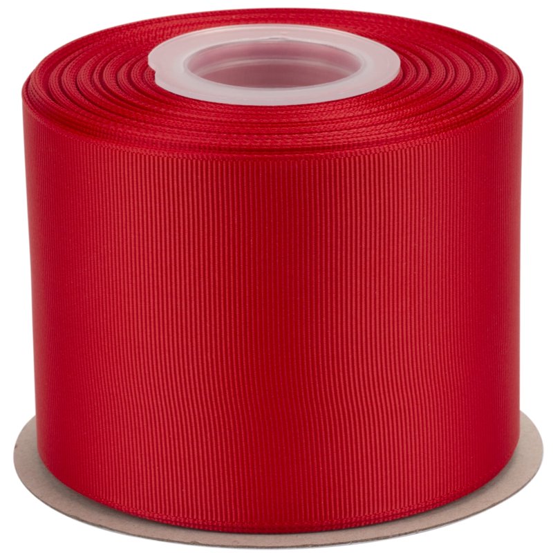 Ribbonitlux Grosgrain Ribbon 3 Inch x 25 Yards - Solid Red Craft Ribbon