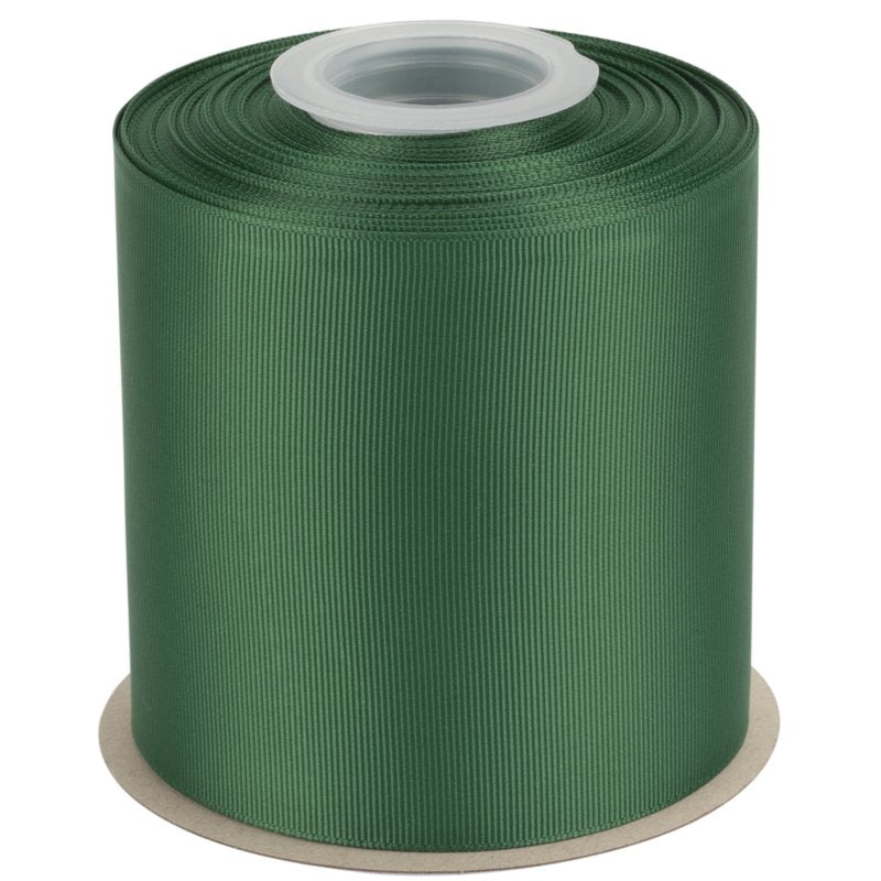 Grosgrain Ribbon 4 Inch x 25 Yards - Solid Forest Green Craft Ribbon - Variation of THIS listing