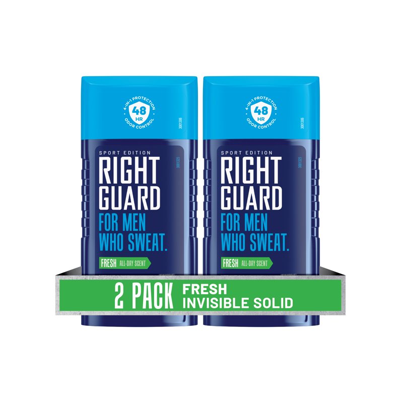 Invisible Solid Antiperspirant & Deodorant for Men, Fresh Scent - 2.6 oz, 2 Pack