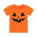 Toddler Boys Halloween Pumpkin Graphic T-Shirt - Orange 3T