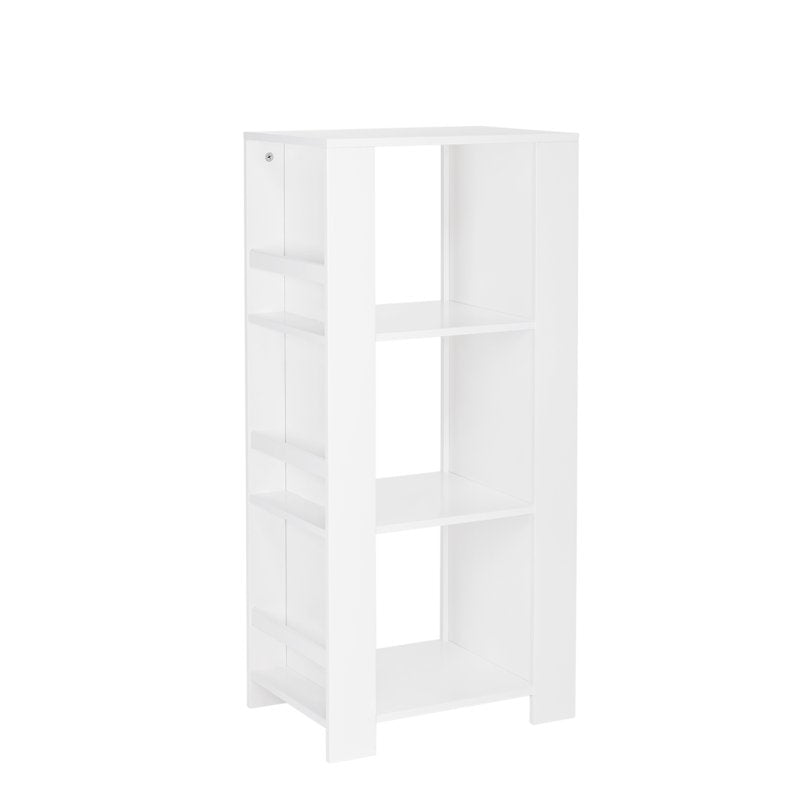 Kids Bookshelf Toy Organizer Tower with 3 Cubbies & 6 Bookracks - Multiple Colors