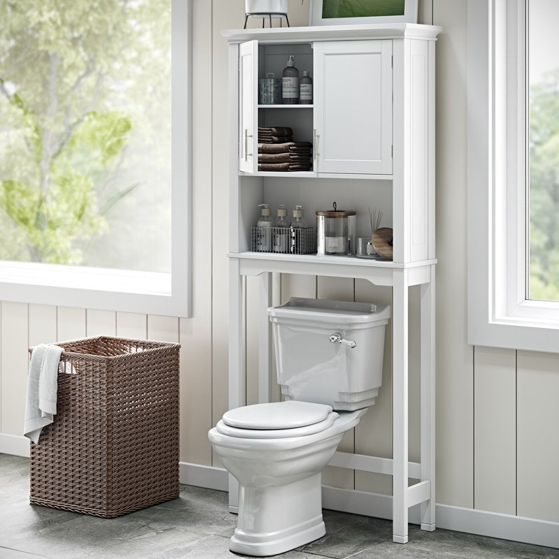 Over the Toilet Bathroom Spacesaver Cabinet - White