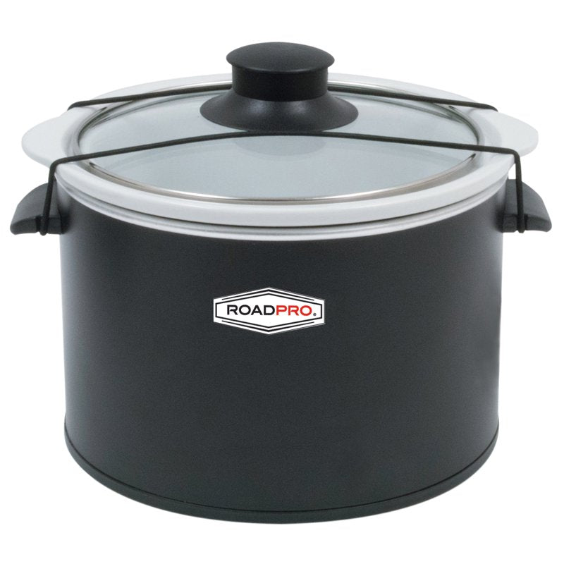 12-Volt 1.5 Quart Slow Cooker - Portable Black Cooking Appliance