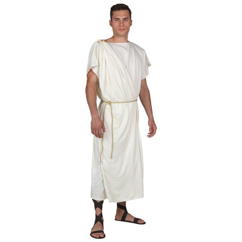 Roman Men's Toga Costume - Size L Classic Greek & Roman Dress