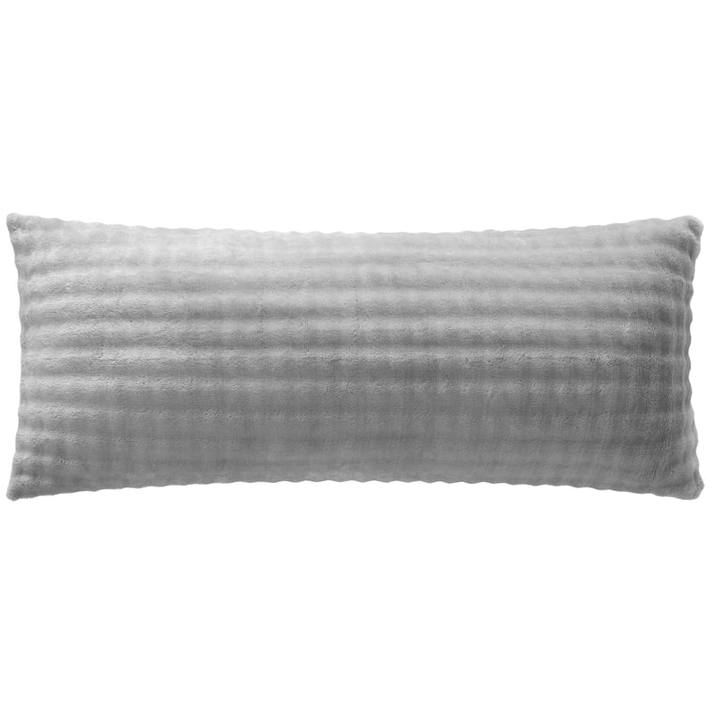 Room Revival Soft Silver Bubble Body Pillow 48x20 Inch - Cozy Lounge Cushion