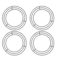 8-Inch Reusable Metal Wreath Frame for Holiday DIY Crafts and Decorations