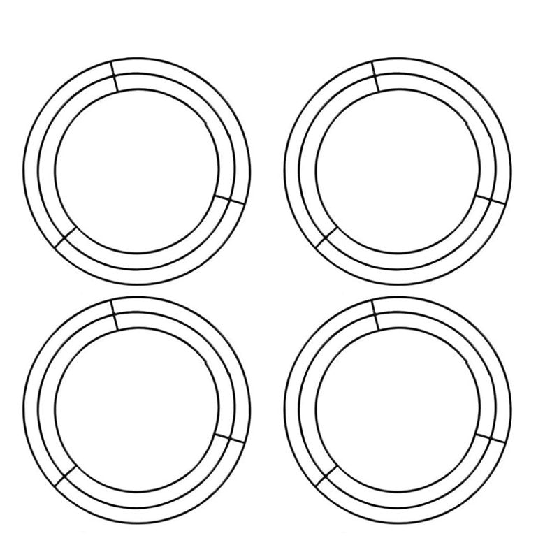 8-Inch Reusable Metal Wreath Frame for Holiday DIY Crafts and Decorations