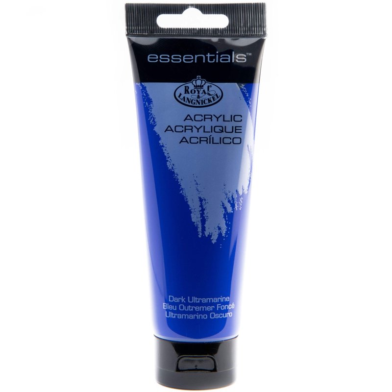 Acrylic Artist Paint - 120ml Dark Ultramarine - Bright Bold Colors, Versatile for Canvas & Crafts - Ideal for Artists & Hobbyists
