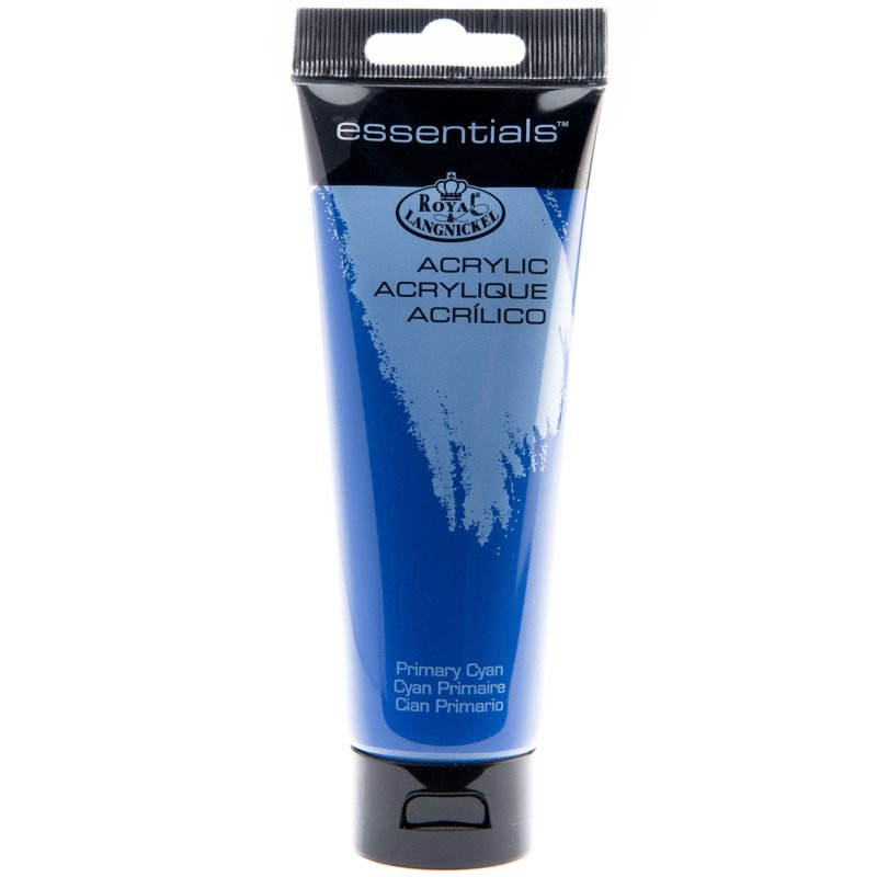 Acrylic Paint 120ml - Primary Cyan Artist Paint - Vibrant & Versatile - Variation of THIS listing