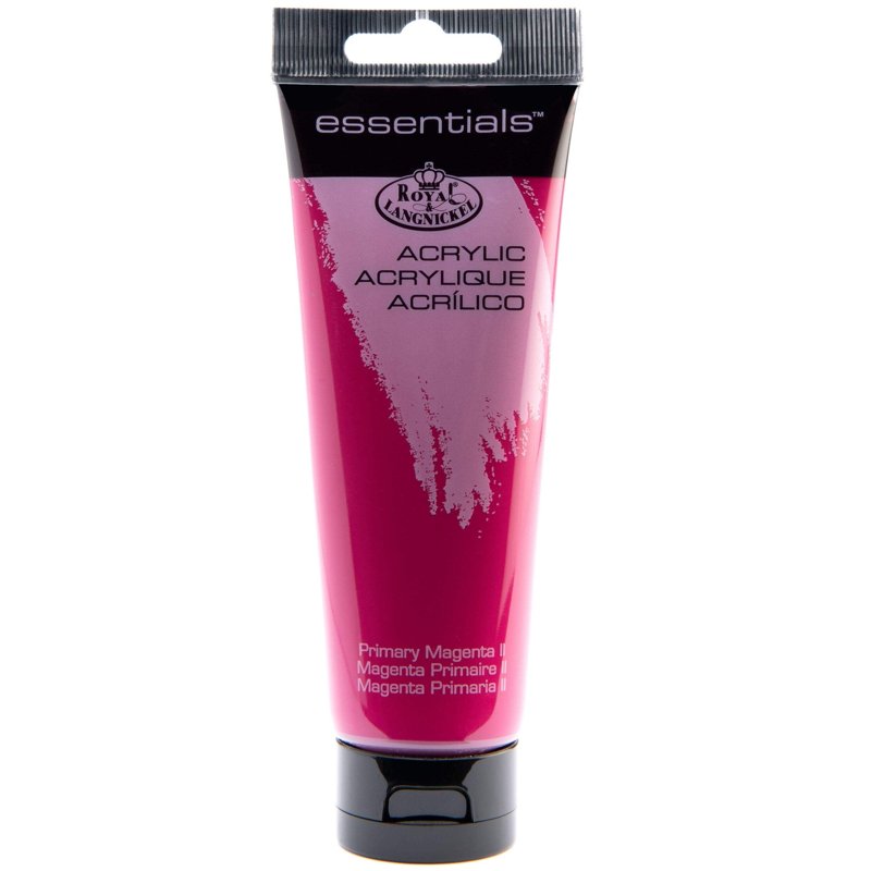 Acrylic Artist Paint - 120ml Primary Magenta II Art Supplies for Canvas & Crafts