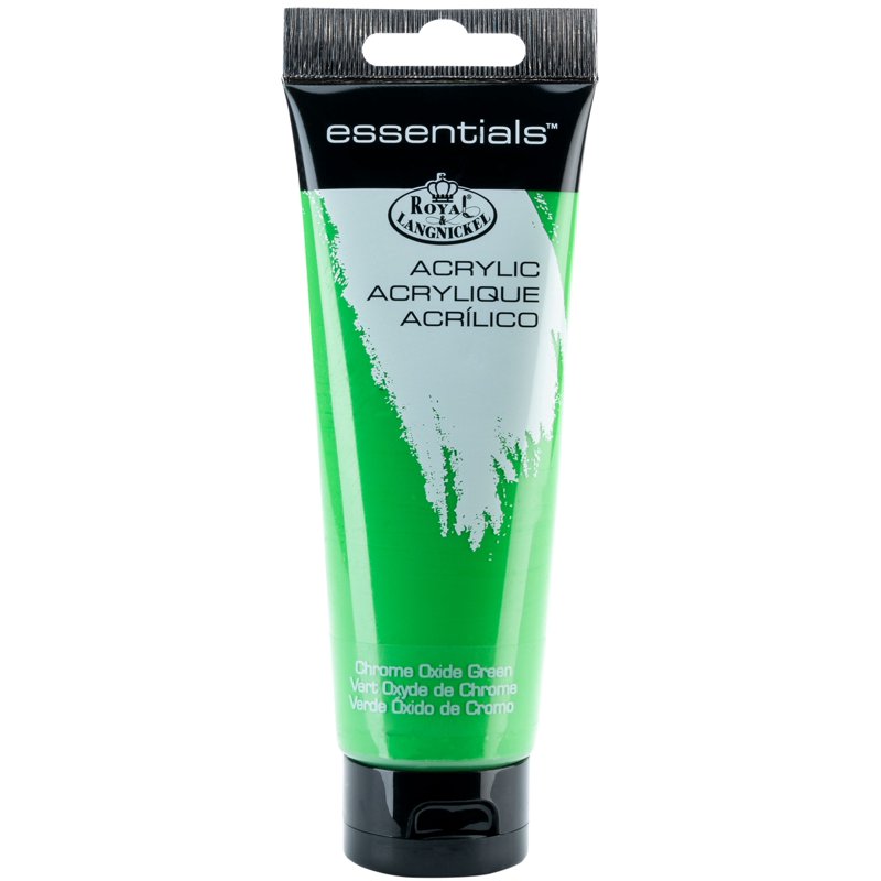 Acrylic Artist Paint - Royal & Langnickel Essentials 120ml Chrome Oxide Green - Single