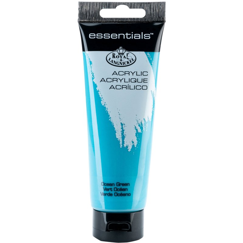 Acrylic Artist Paint 120ml Ocean Green - Bright, Highly Pigmented, Versatile for Canvas & Crafts