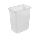 5.25 Gallon Plastic Bathroom Trash Can - Open Top Wastebasket
