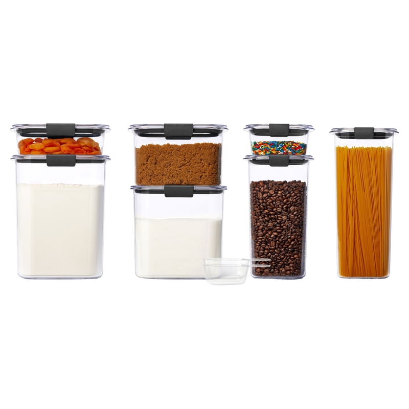 Airtight Food Storage Container Set - 7 Pieces - Clear