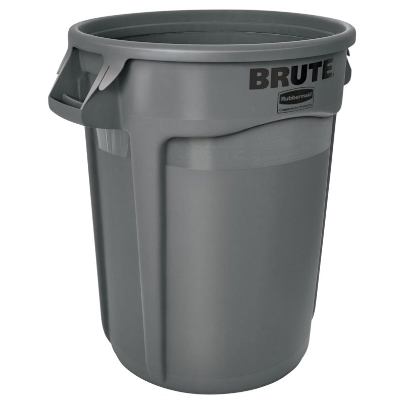 32 Gallon Touchless Indoor Garbage Can - Gray Plastic Waste Bin