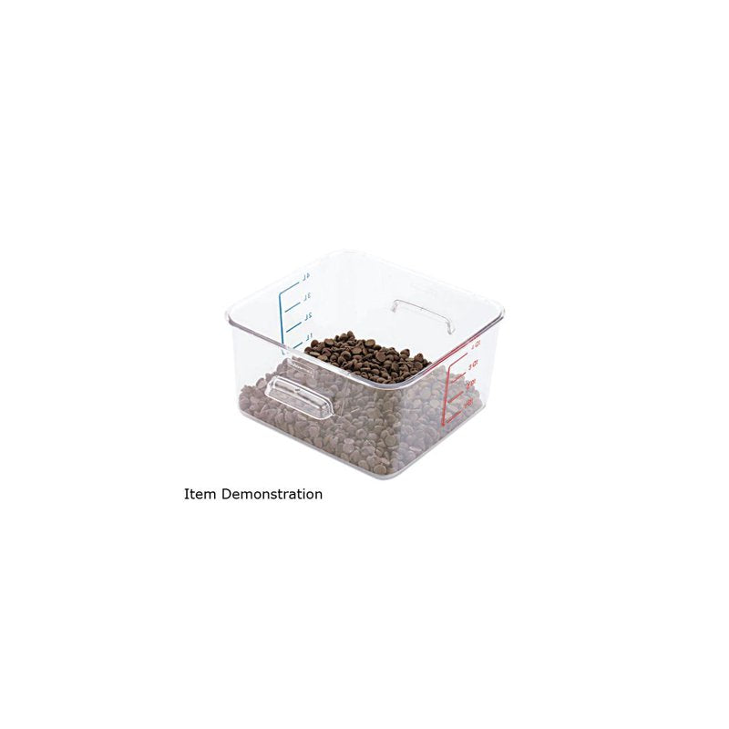 4 Quart Square Food Storage Container - Clear Polycarbonate