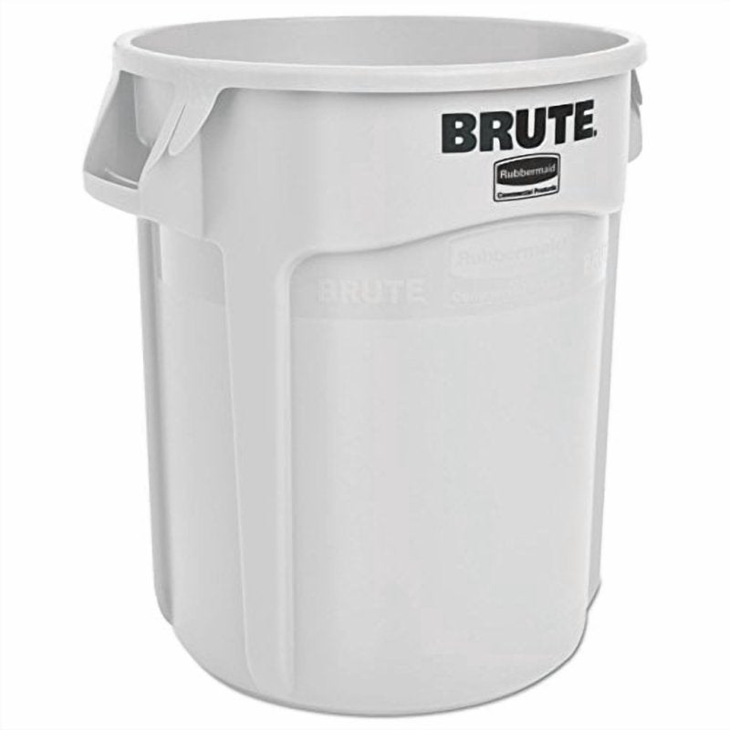 20 Gallon Round Brute Trash Can - Vented Plastic Garbage Bin