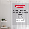 Frosty Heavyweight PEVA Waterproof Shower Curtain Liner - 70x72 Inches, Mold-Resistant