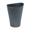2.25 Gallon Round Open Top Bathroom Trash Can - Gunmetal Blue