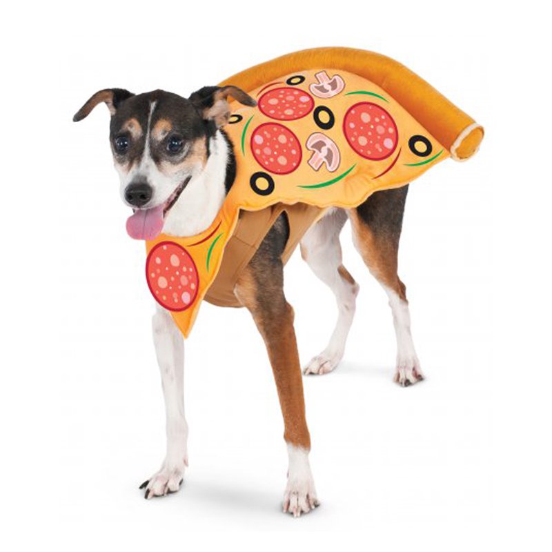 Pizza Slice Dog Costume - Rubies, 21-29 lbs Pet Size Variation