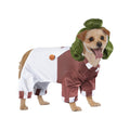 Medium Unisex Oompa Loompa Pet Costume with Wig - Orange & Green, 11-20 lbs