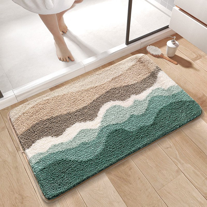 YZEGDCH Multicolor Soft Absorbent Quick Dry Bathroom Rug - Variation #14