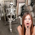 Halloween Skeleton Prop Full Size Human Skull Hand Body Decor for Halloween