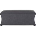 Upholstered Storage Bench with Flip Top - Grey