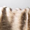 Faux Fur Throw Blanket - 50x60 inches, Taupe, Plush & Cozy