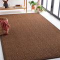 Safavieh Natural Fiber Charlene Bordered Area Rug - 4' x 6', Chocolate