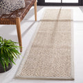 2' x 8' Natural Fiber Runner Rug - Marble Border Safavieh