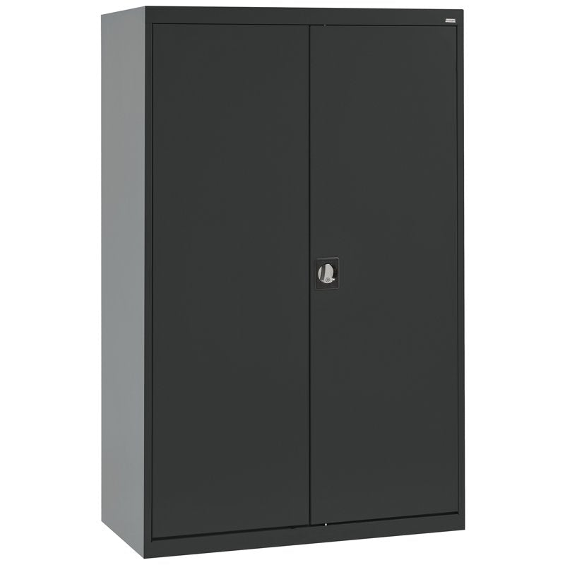 Full Height Steel Combination Storage Cabinet - 72" Black