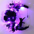 Halloween Witch Wreath for Front Door - Festive Fall Decor, Durable & Easy to Hang