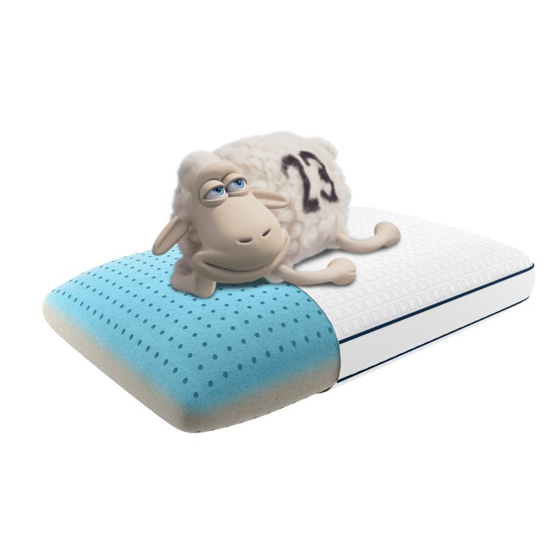 Copper Infused Memory Foam Pillow with Cooling Gel - Standard Size