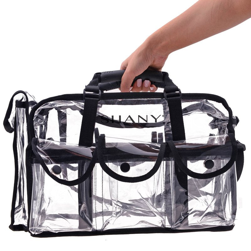 Large Clear Professional Makeup Bag with Shoulder Strap