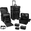 Luxury Makeup Artist Rolling Trolley Case with Organizer Drawers