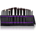 18-Piece Professional Makeup Brush Set with Convertible Stand Pouch