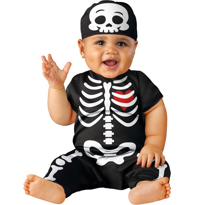 Infant Skeleton Halloween Costume 6-12 Months Baby Costume by Way to Celebrate