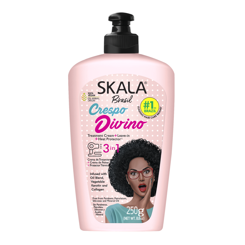 3-in-1 Leave-In Conditioner & Curl Treatment Cream with Heat Protection - 8.8 oz