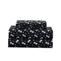 Summerween Crafted by Catherine Microfiber Sheet Set King Black & White Skull Cherries Variation